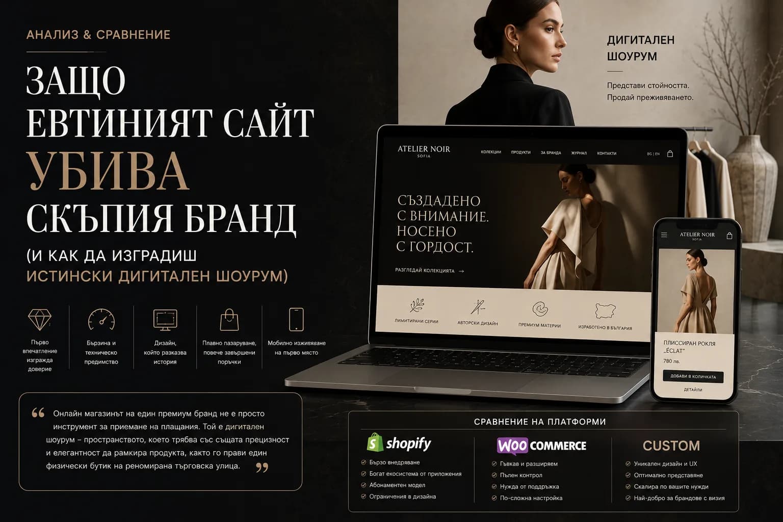 Why a Cheap Website Kills an Expensive Brand (and How to Build a Real Digital Showroom) — E-commerce | Singularity Edge Studio