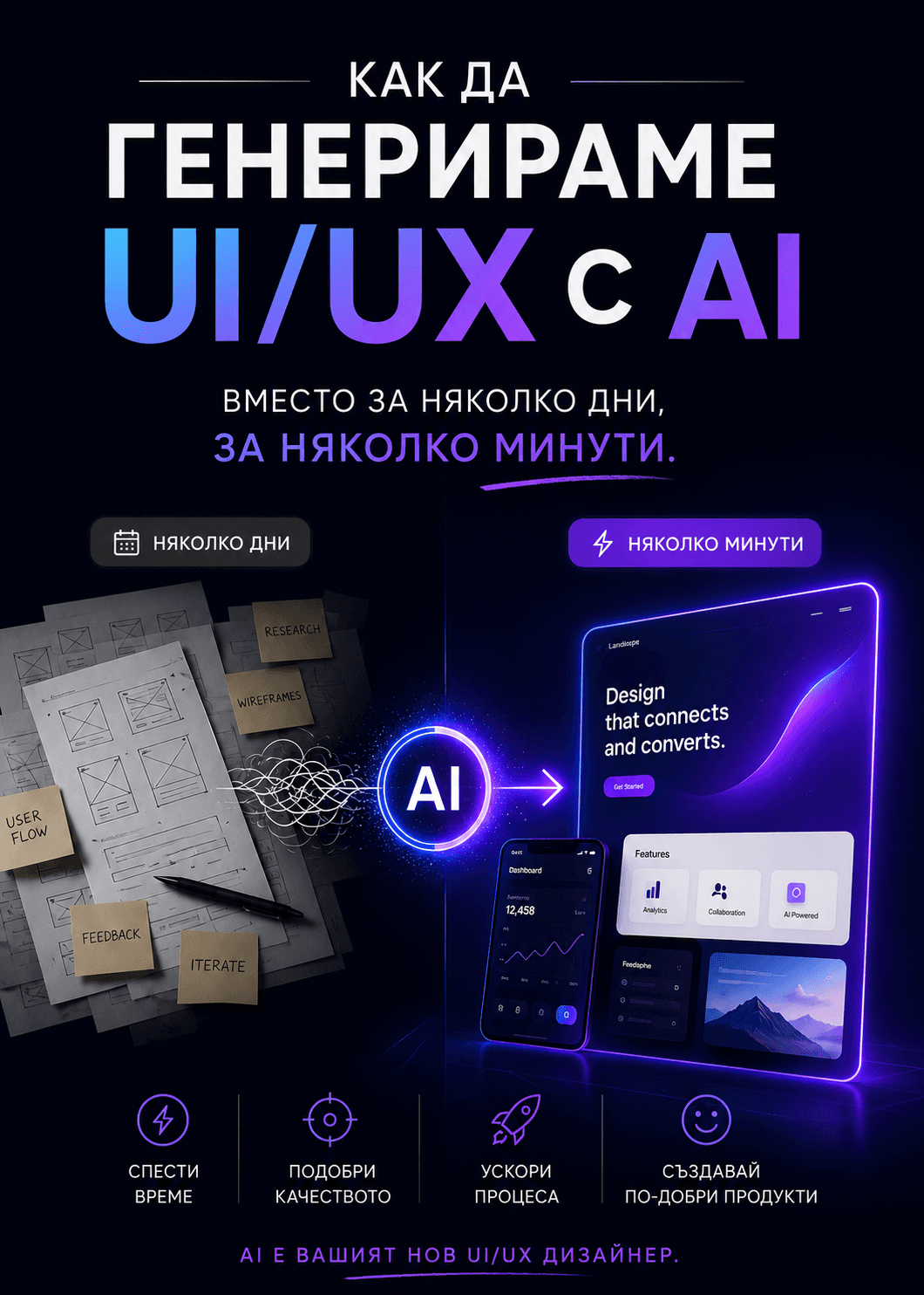 Как да генерираме UI/UX с AI