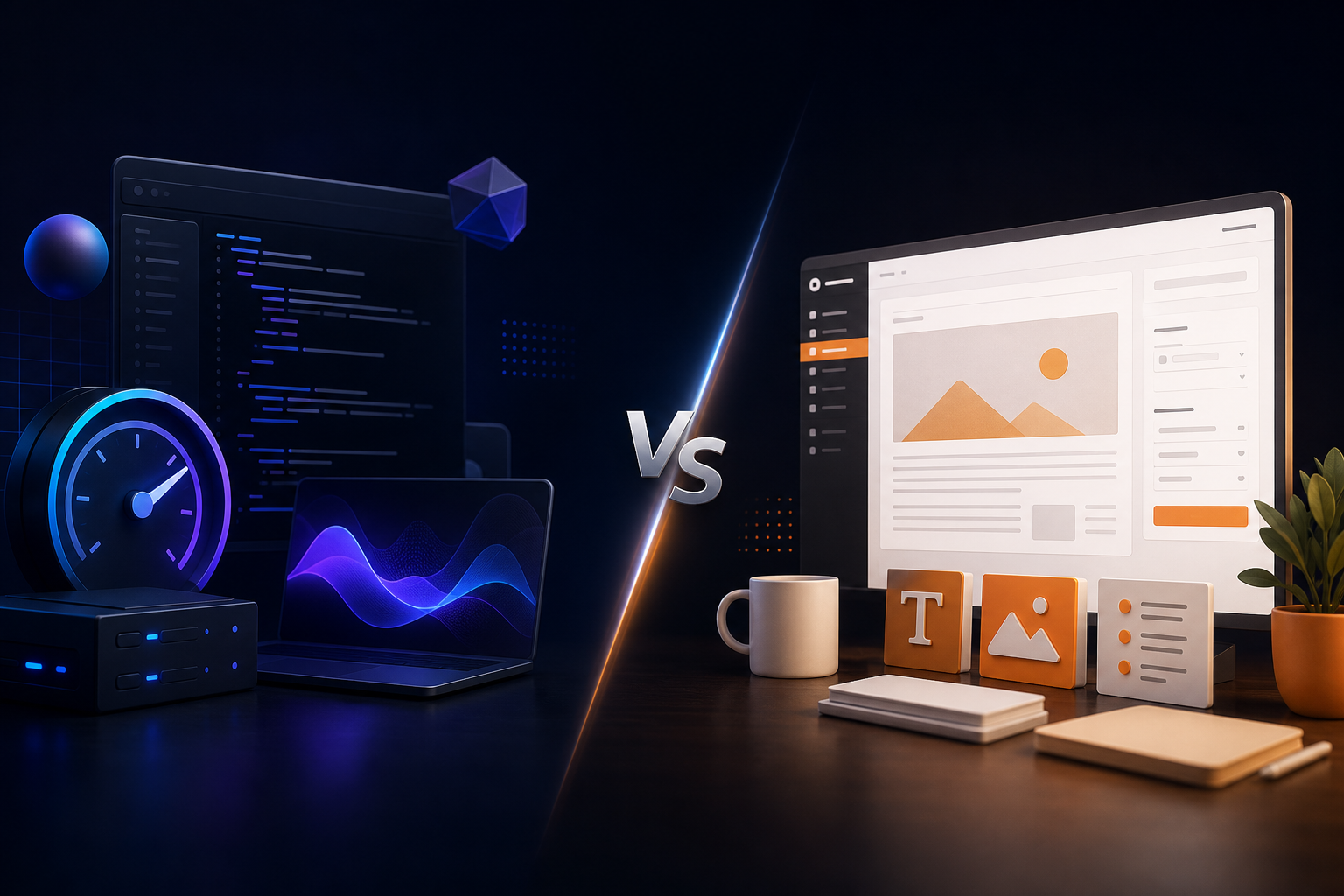 Next.js vs WordPress — кога да изберете едното и кога другото